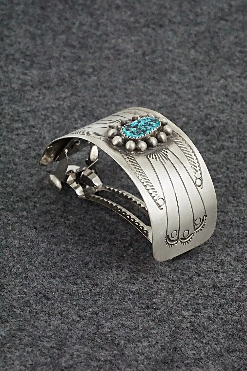 Turquoise & Sterling Silver Hair Barrette - Jolene Begay